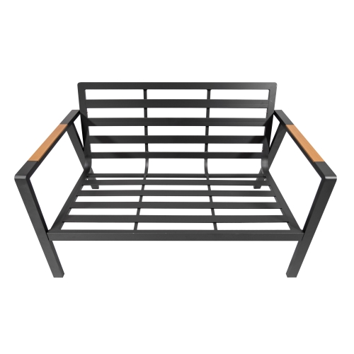 Zestaw Meble Ogrodowe Aluminiowe Sofa Dwa Fotele Stolik 201458